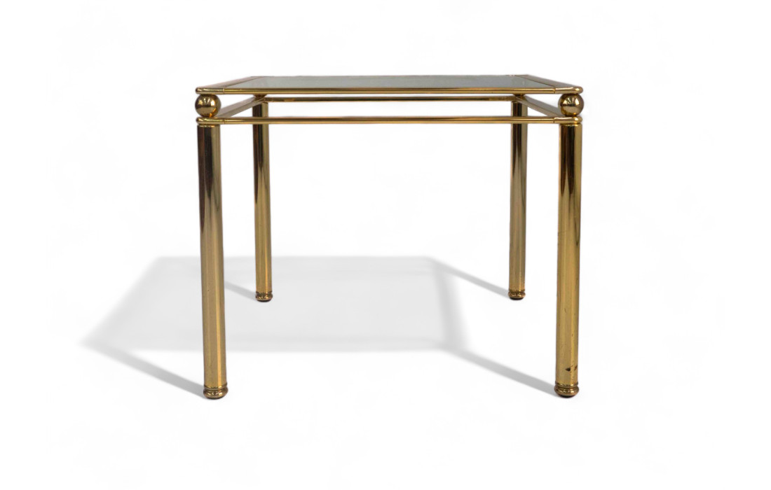 Gold square coffee table
