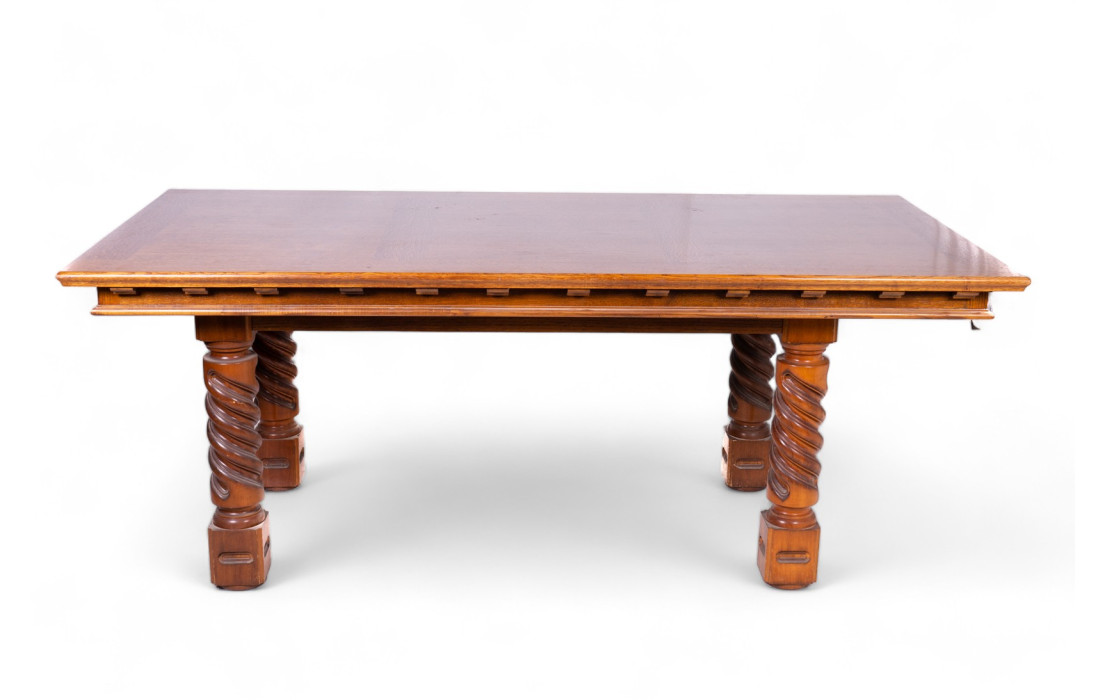 Large solid wood table