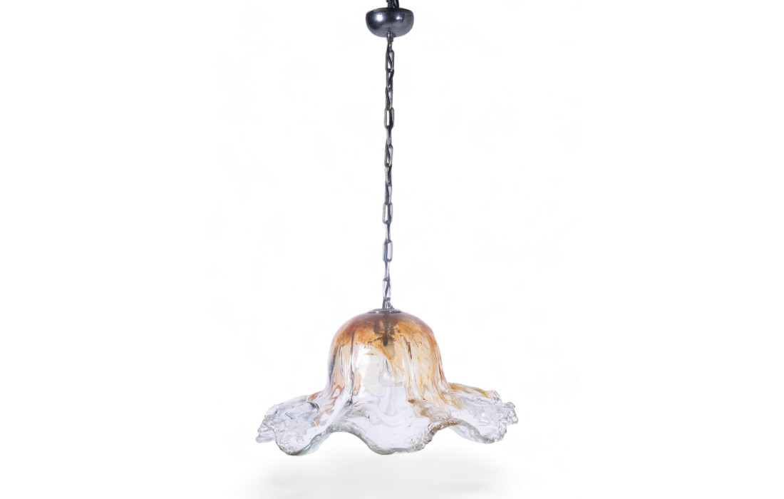 Lampe à suspension en verre de Murano