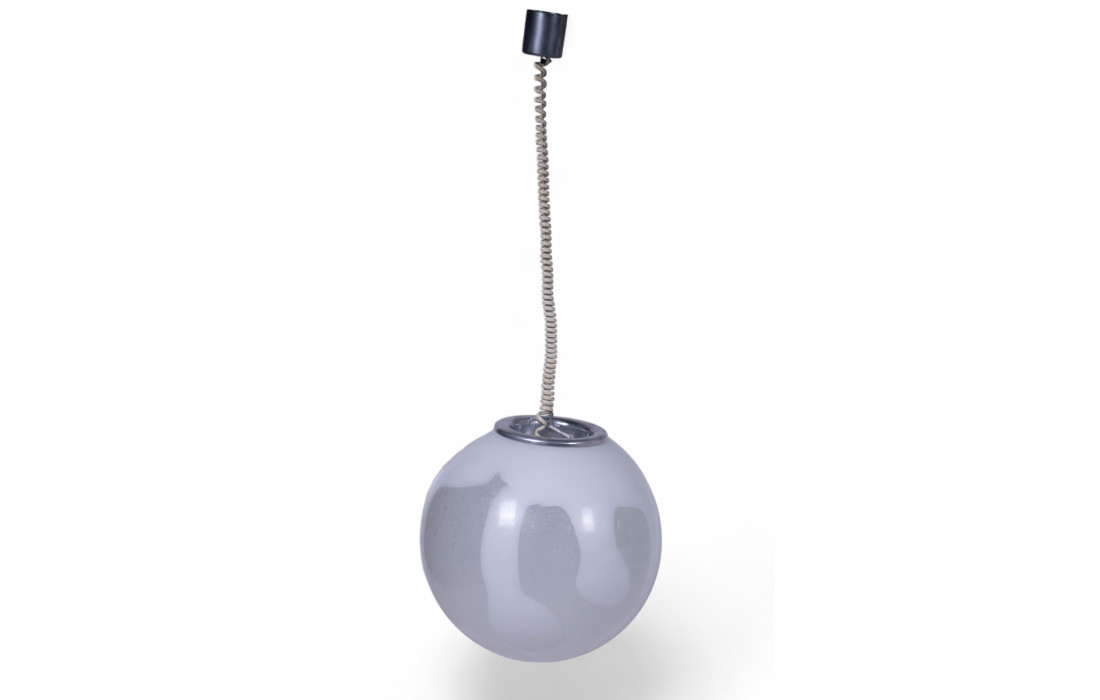 Lampe à suspension sphérique en verre de Murano