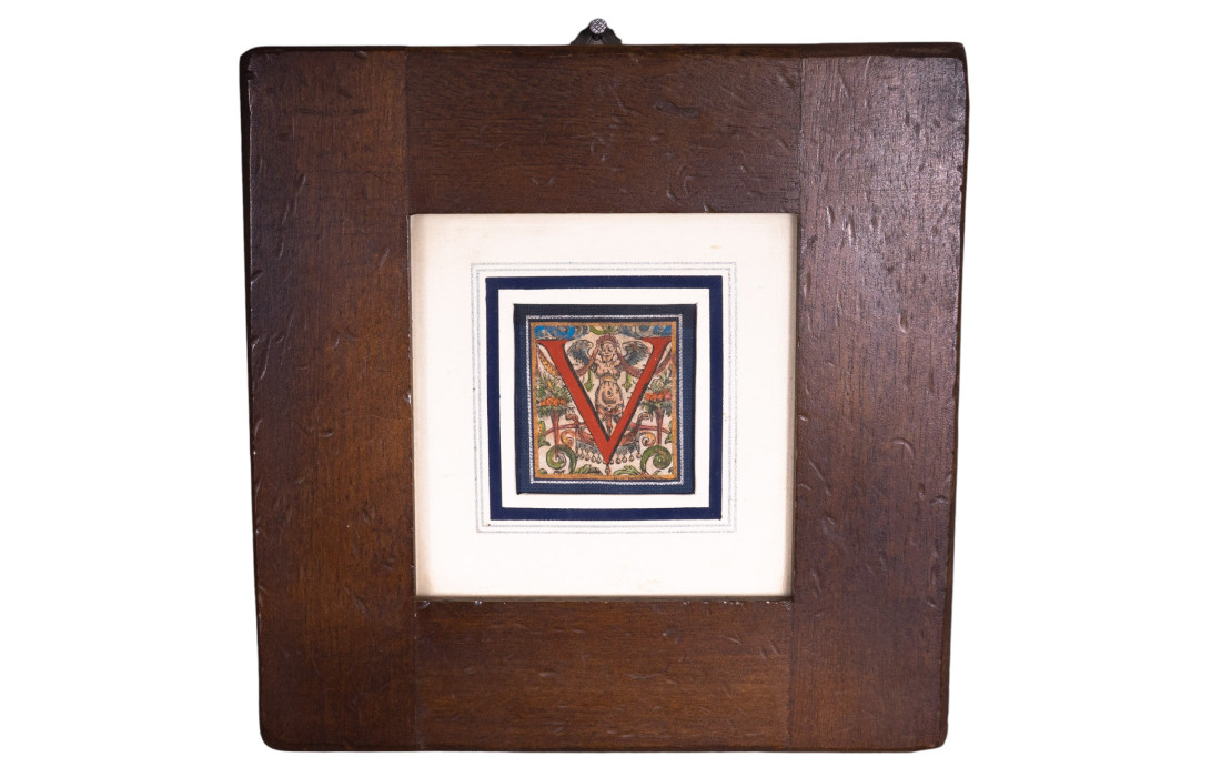 Medieval letter picture "V"