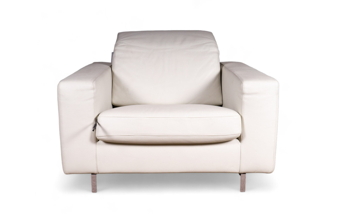 Relax armchair in beige leather