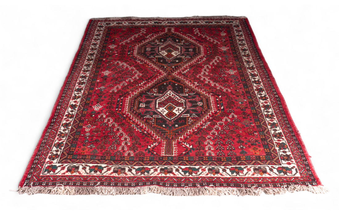 Persischer rechteckiger Teppich aus 100 % Wolle