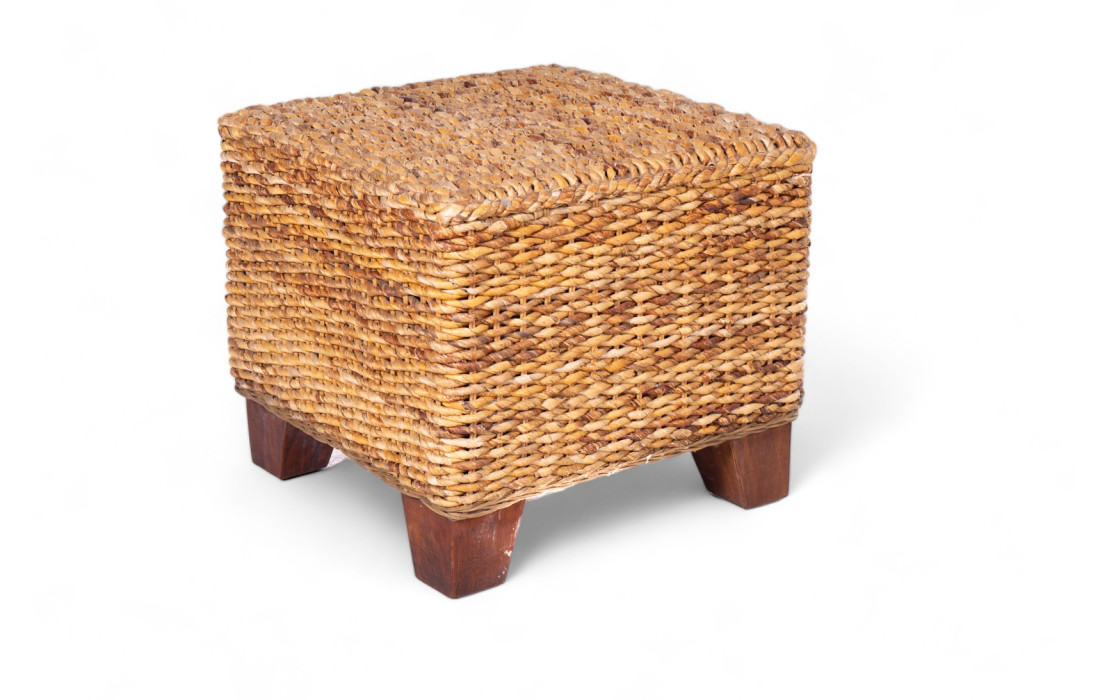 Straw coffee table