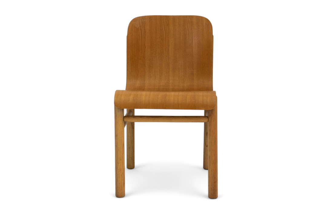 Chaise en bois courbé des années 60
