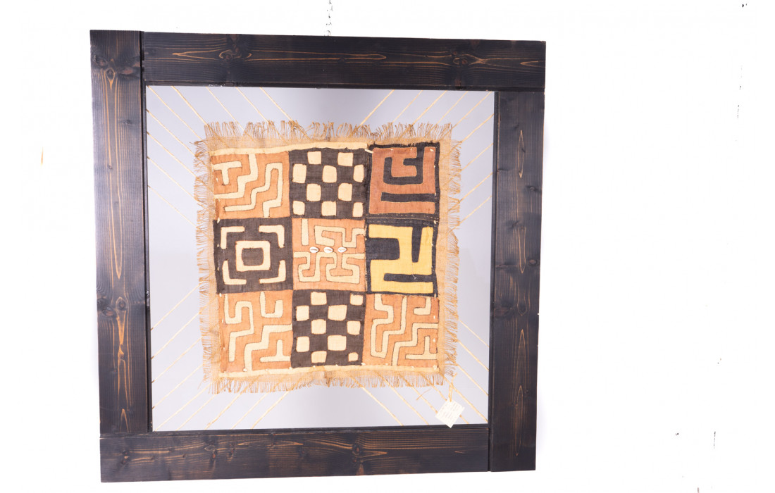 fabric picture with wooden frame
